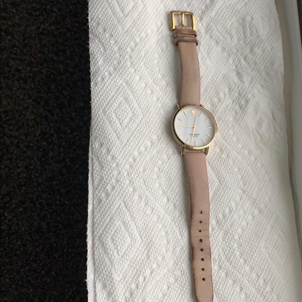 Kate Spade watch with nude colored band
